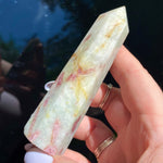 Load image into Gallery viewer, Pink Tourmalinated Quartz Point - Ruby&#39;s Minerals
