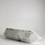 Load image into Gallery viewer, White Howlite Point - Ruby&#39;s Minerals
