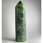 Load image into Gallery viewer, Ruby In Zoisite Point - Ruby&#39;s Minerals
