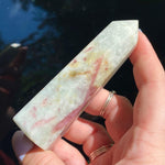 Load image into Gallery viewer, Pink Tourmalinated Quartz Point - Ruby&#39;s Minerals
