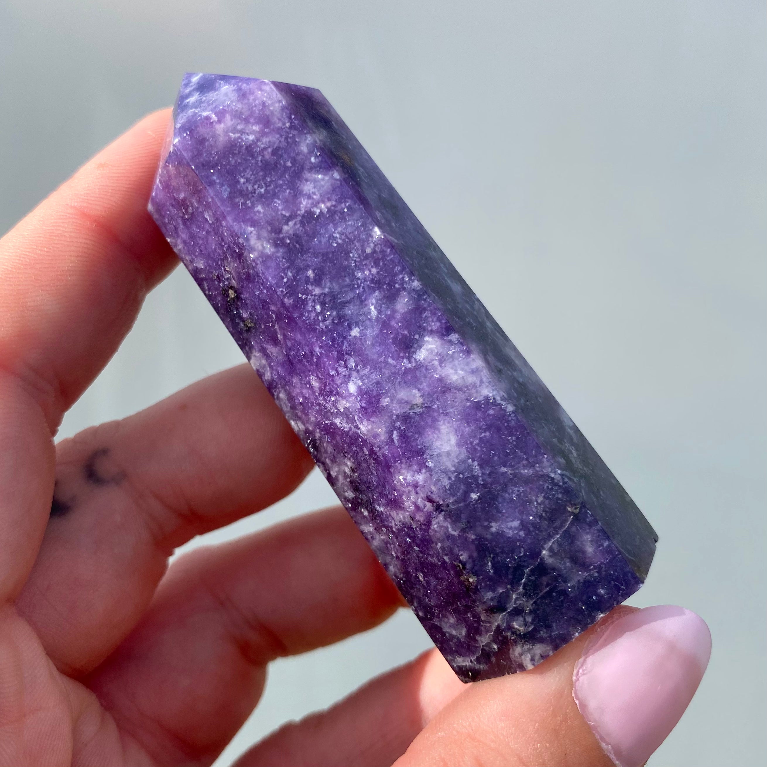 Lepidolite Point