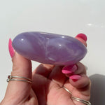 Load image into Gallery viewer, Lavender Fluorite Heart

