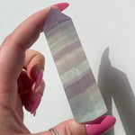 Load image into Gallery viewer, Lavender Fluorite Point
