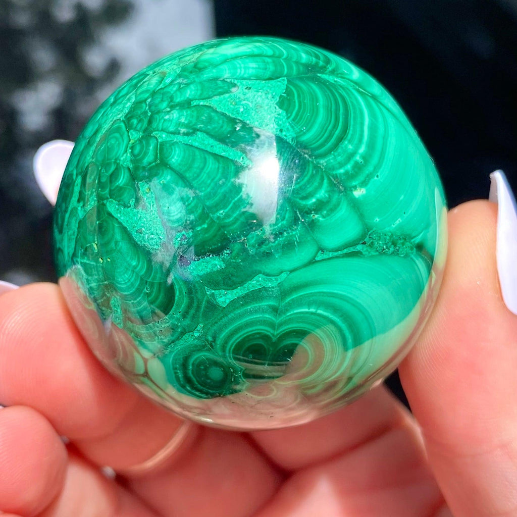 Malachite Sphere - Ruby's Minerals