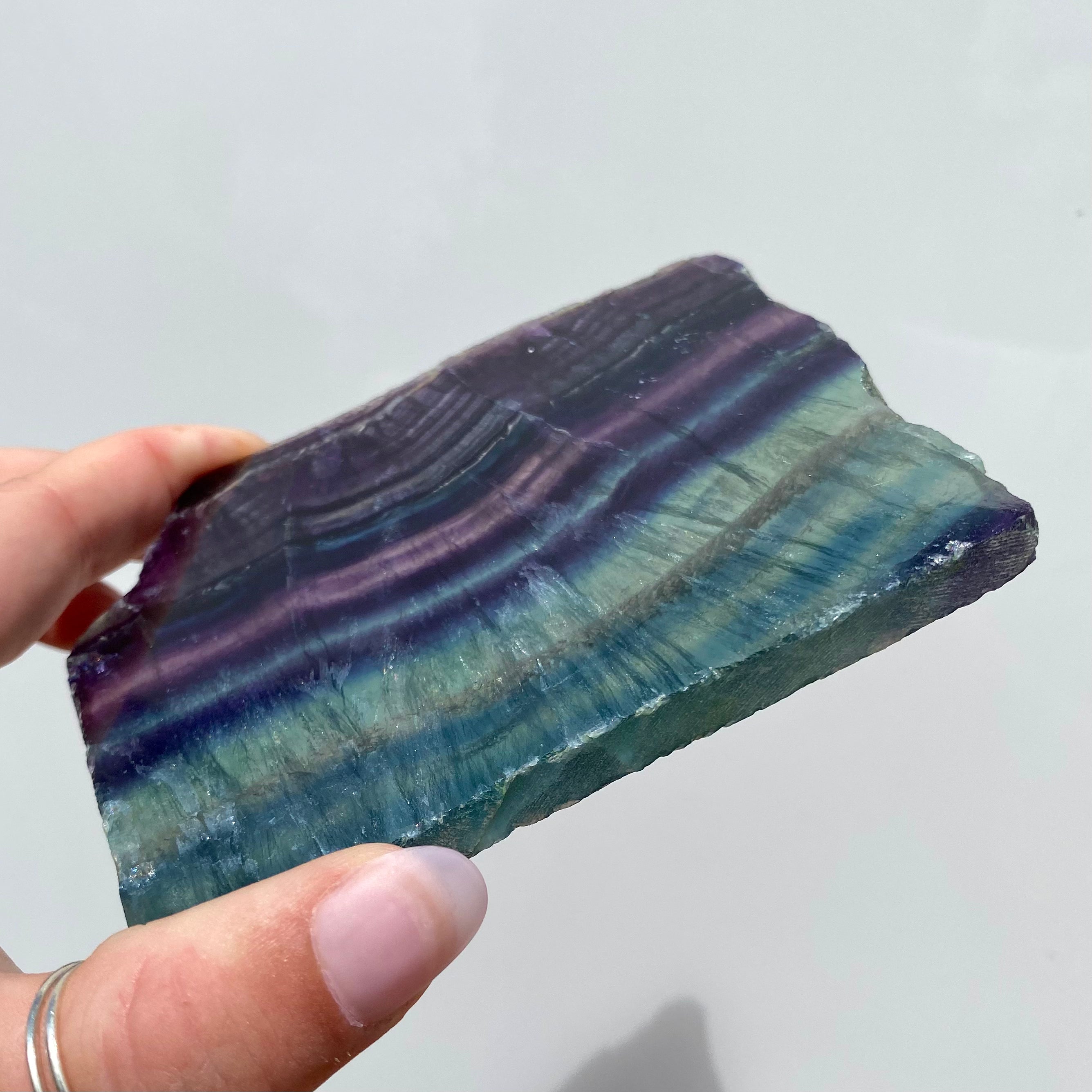 Rainbow Fluorite Slab