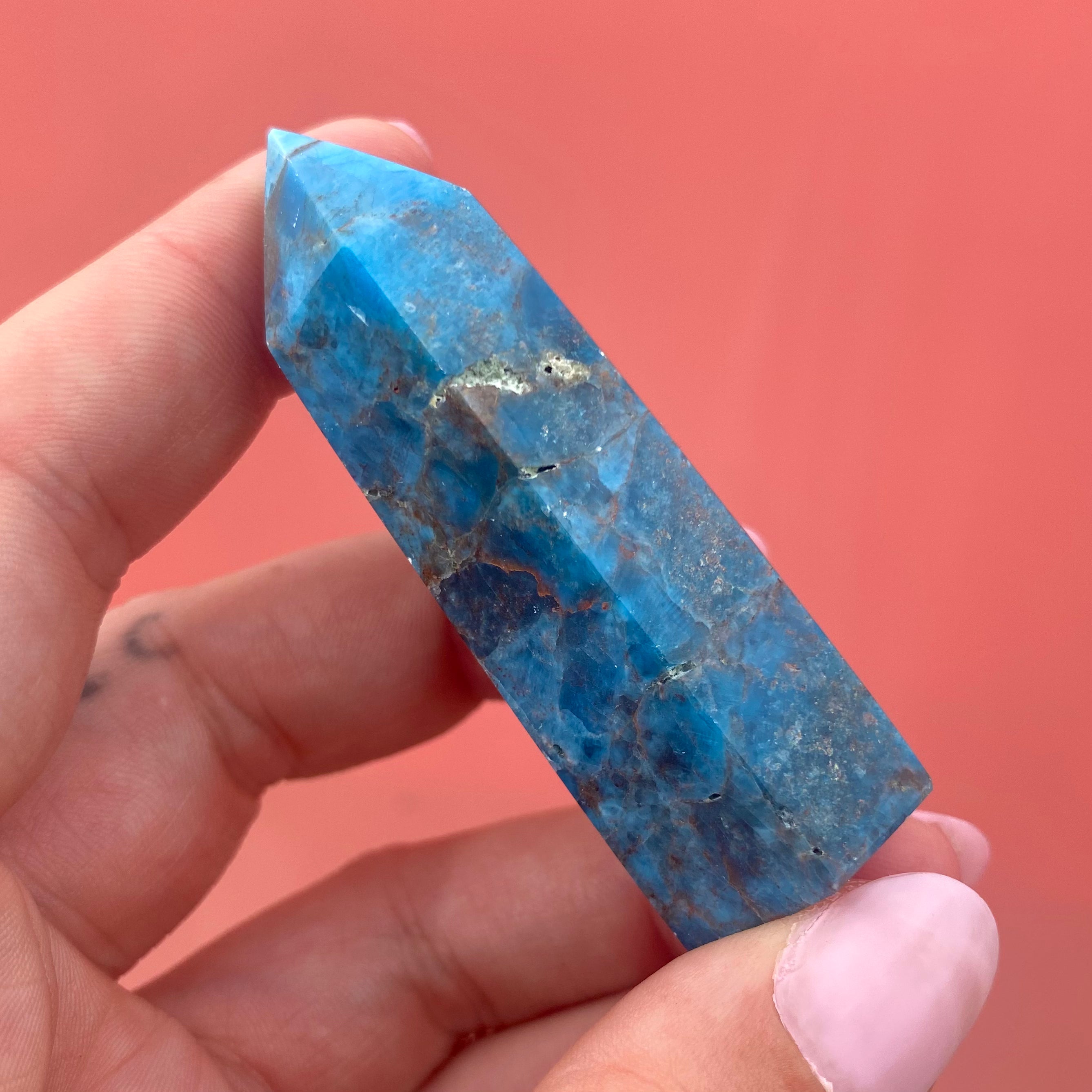 Blue Apatite Point
