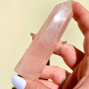 Rose Quartz Point - Ruby's Minerals