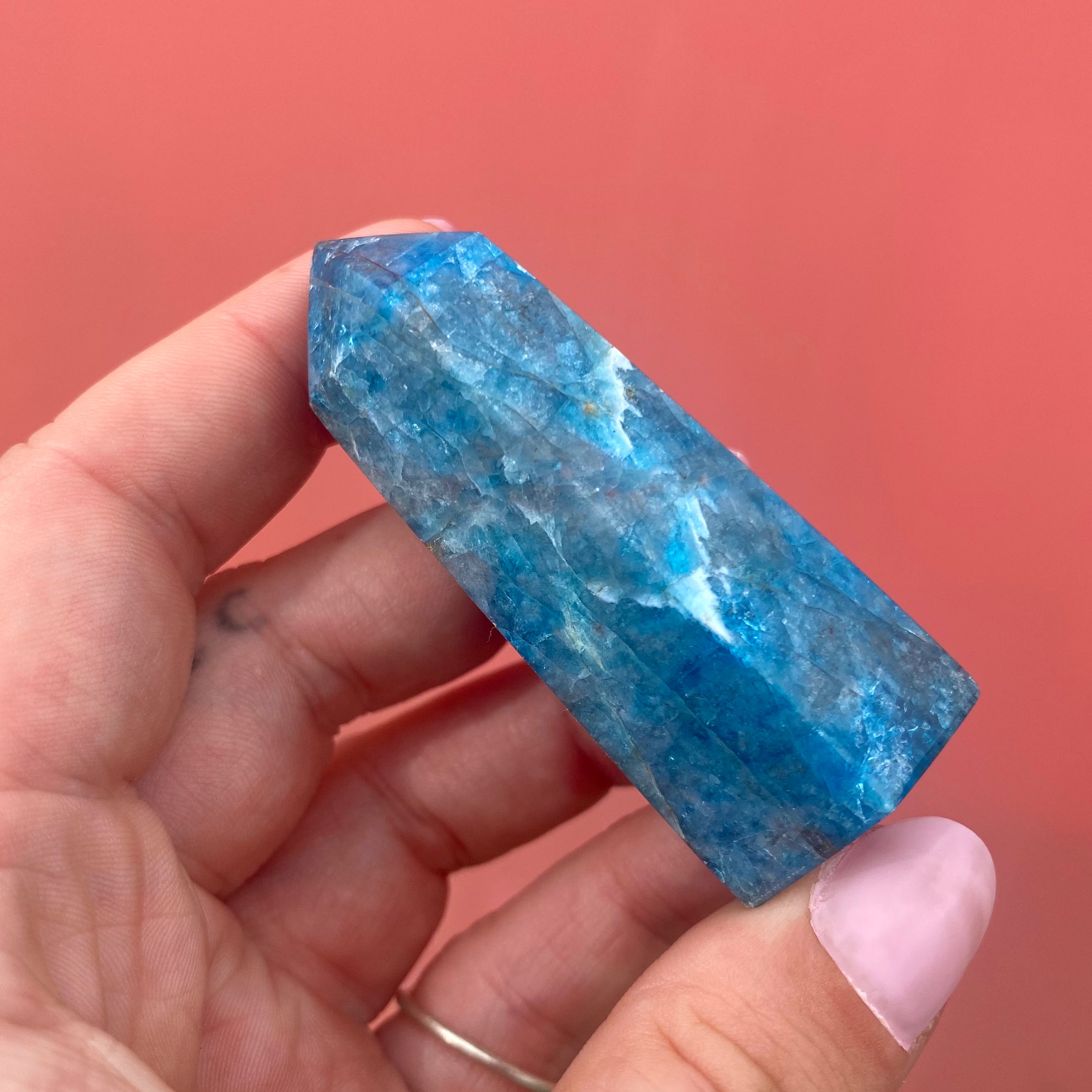 Blue Apatite Point
