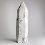 Load image into Gallery viewer, White Howlite Point - Ruby&#39;s Minerals

