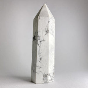 White Howlite Point - Ruby's Minerals