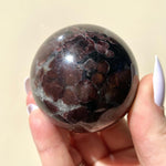 Load image into Gallery viewer, Eudialyte in Arfvedsonite Sphere - Ruby&#39;s Minerals
