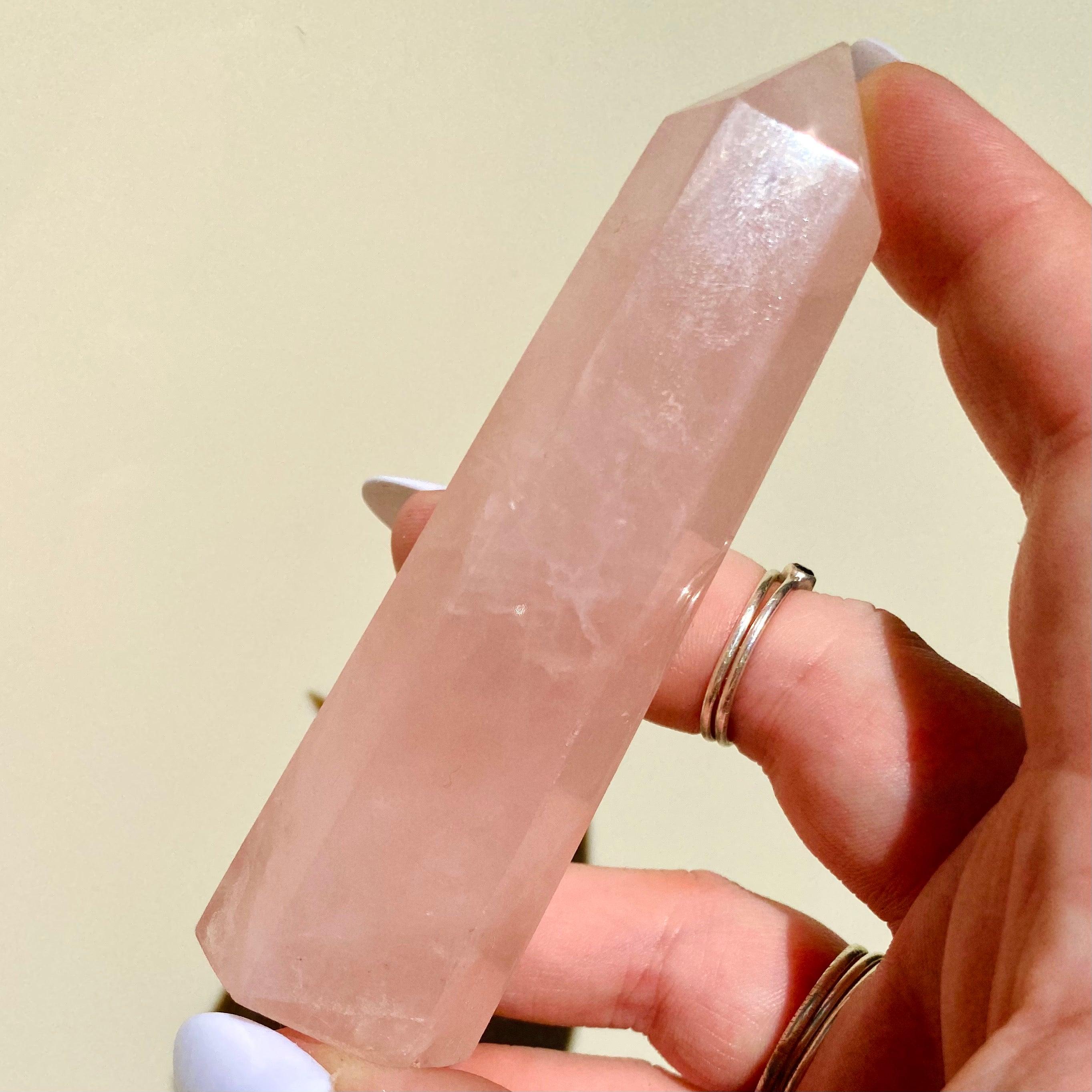 Rose Quartz Point - Ruby's Minerals