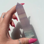 Load image into Gallery viewer, Lavender Fluorite Point
