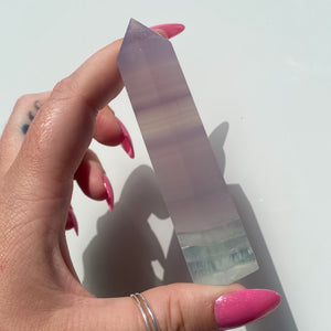 Lavender Fluorite Point