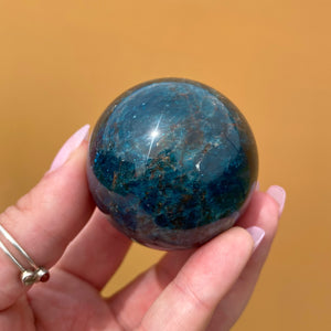 Blue Apatite Sphere