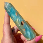 Load image into Gallery viewer, Blue Aragonite Point
