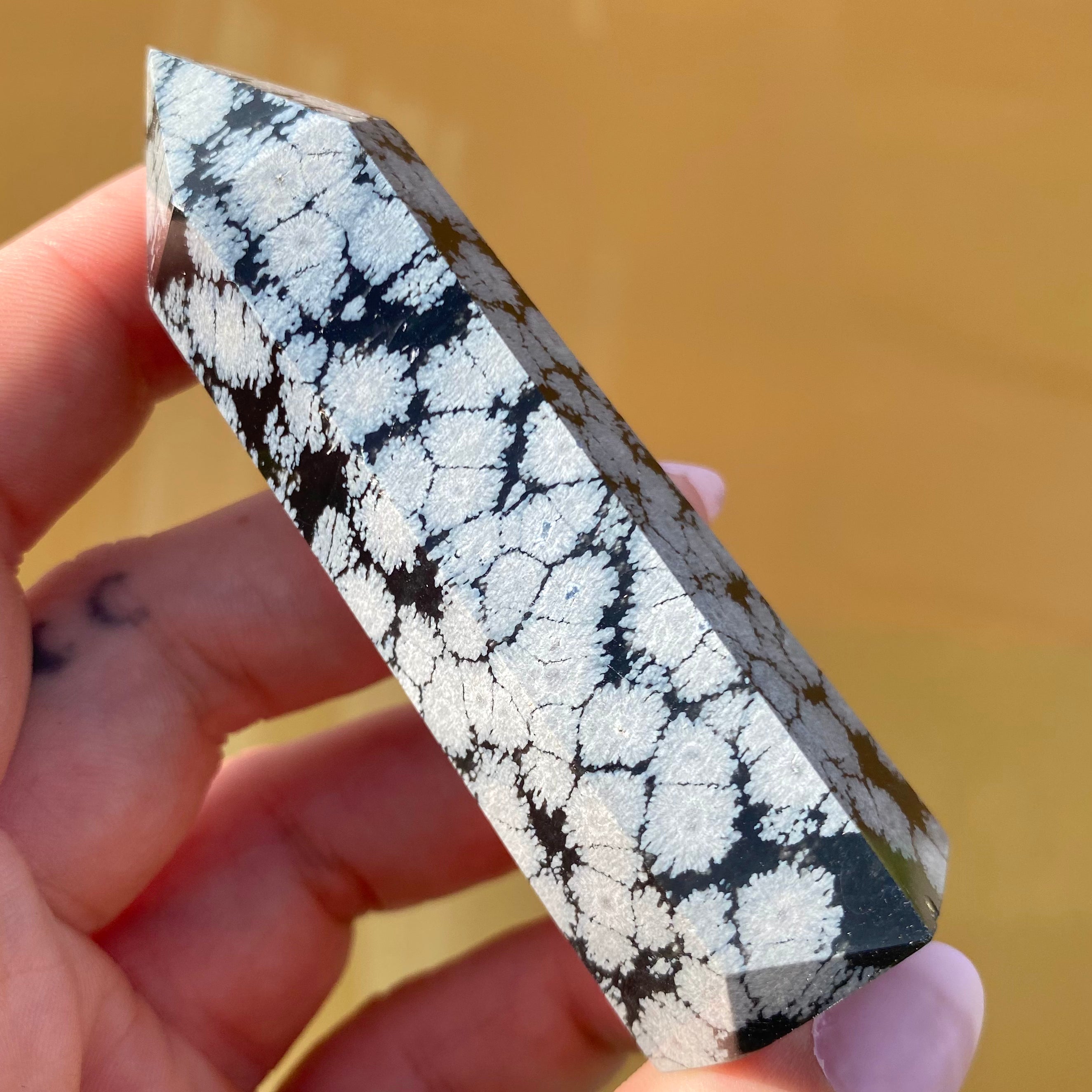 Snowflake Obsidian Point