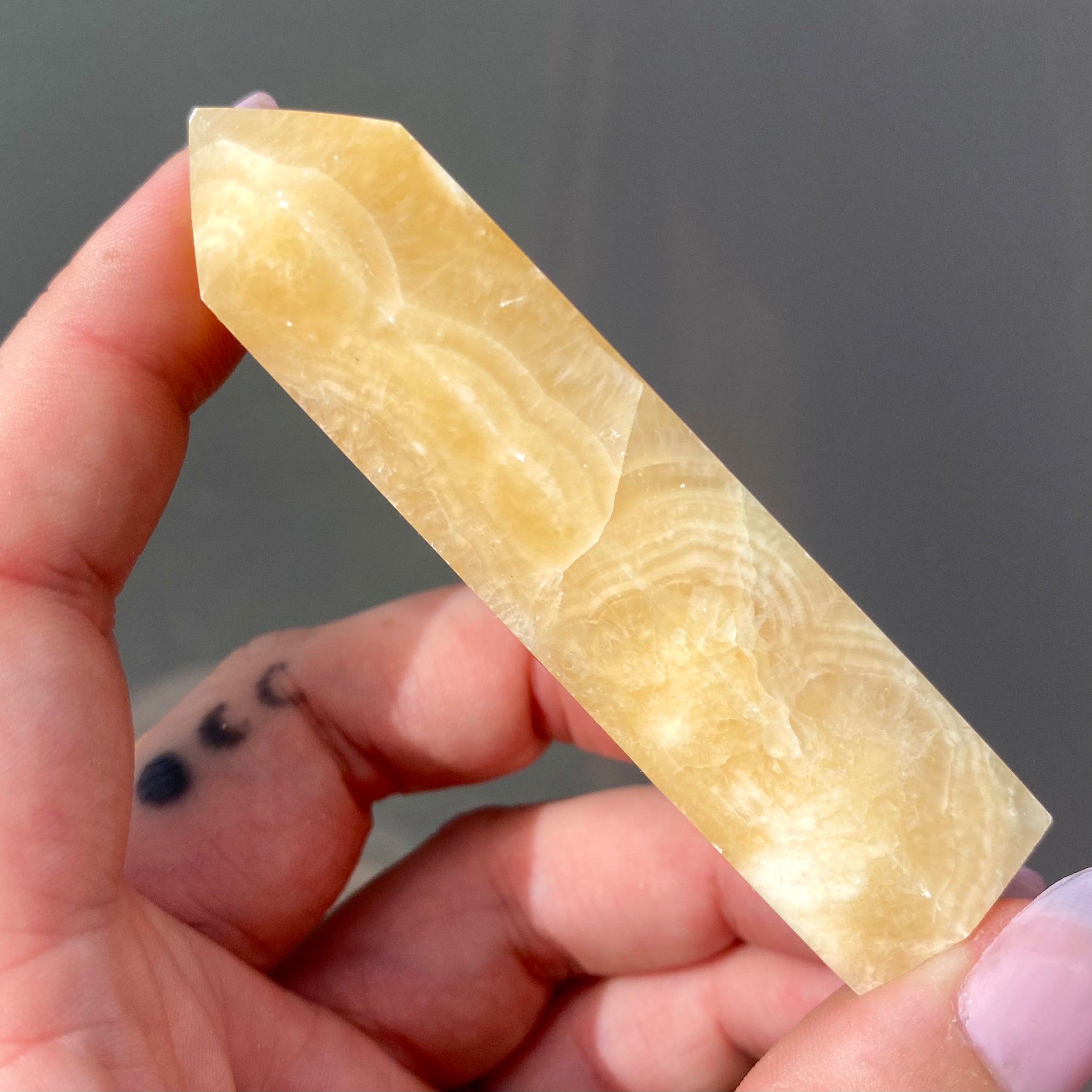 Yellow Calcite Point