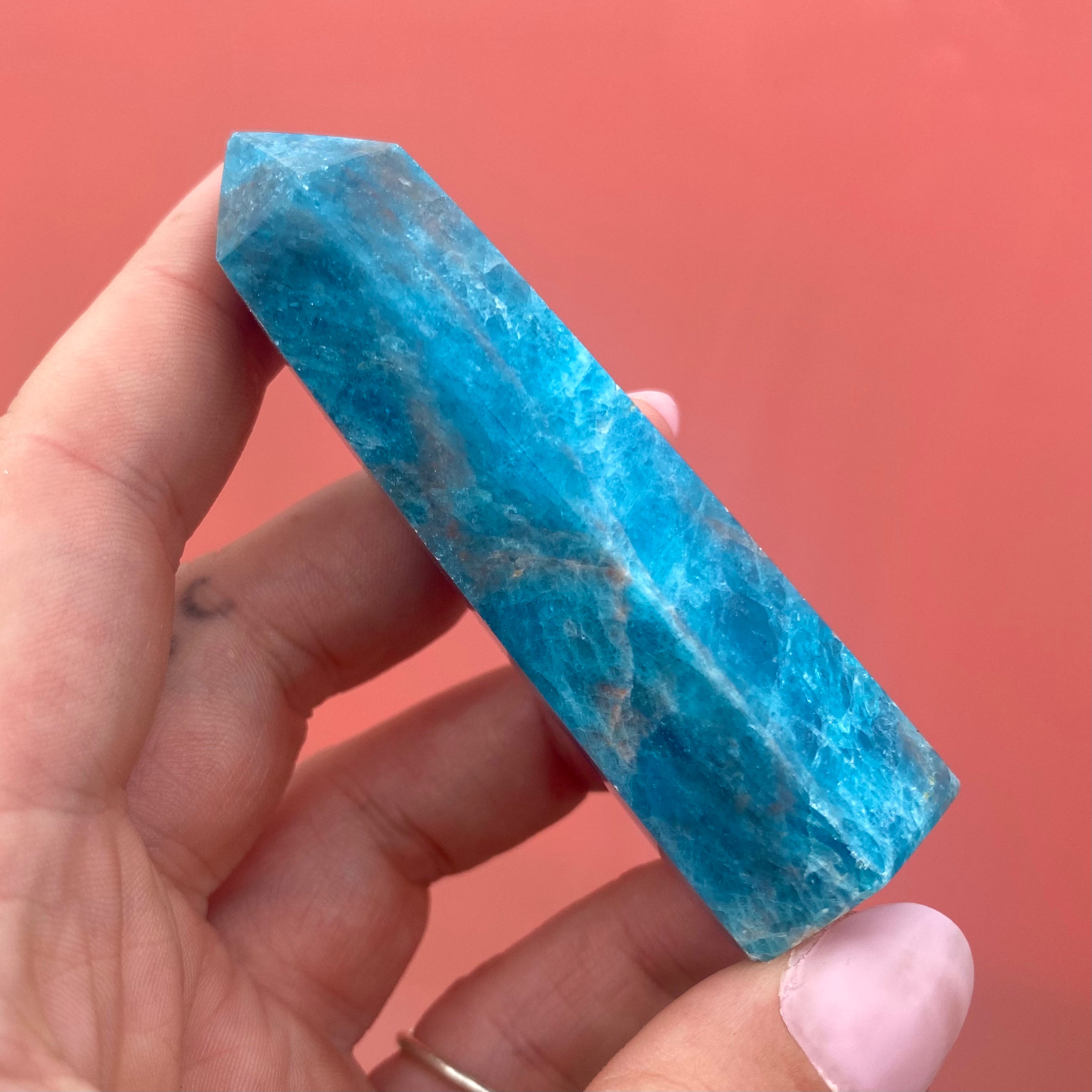 Blue Apatite Point