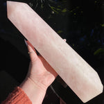 Load image into Gallery viewer, Rose Quartz Tower - Ruby&#39;s Minerals
