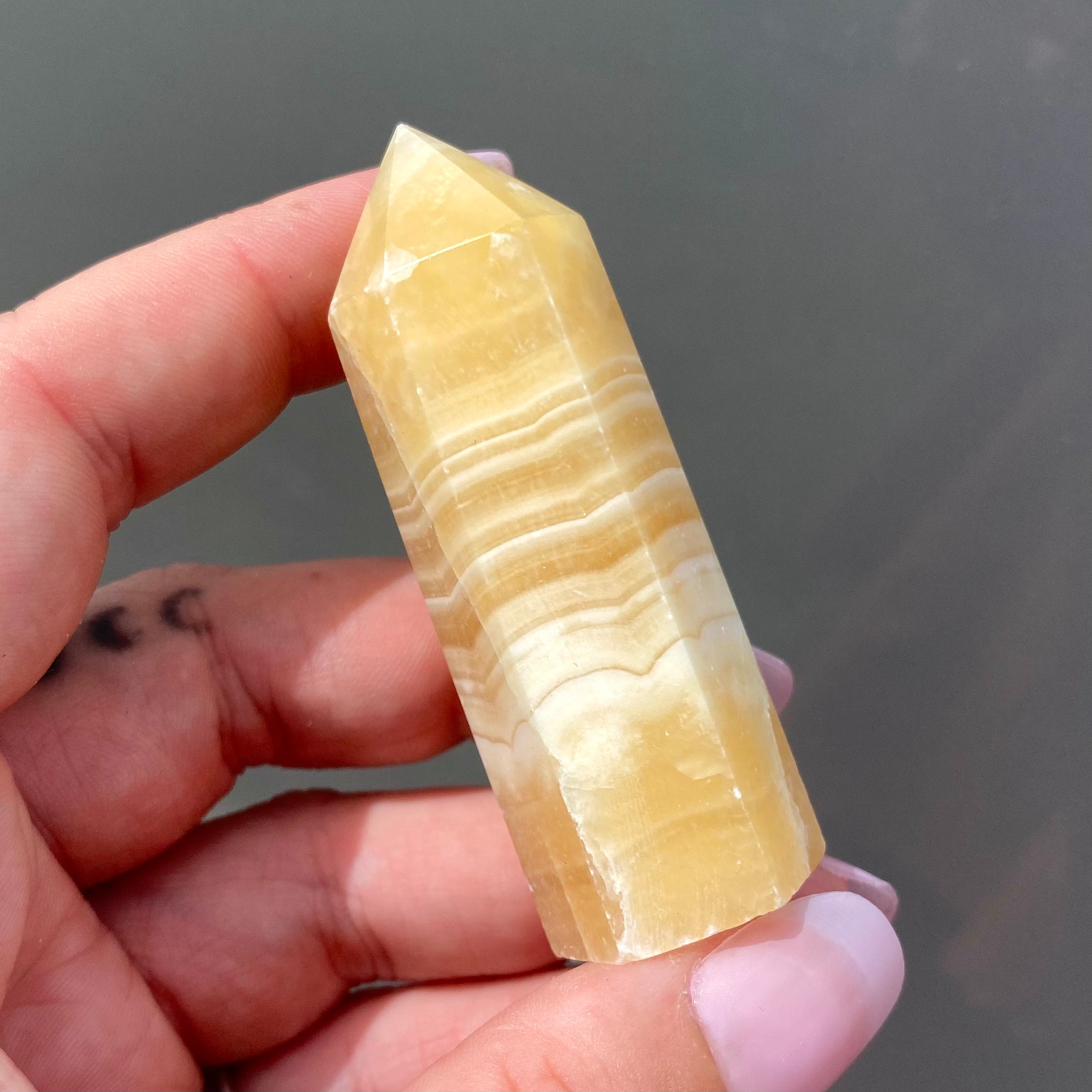 Yellow Calcite Point