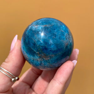 Blue Apatite Sphere