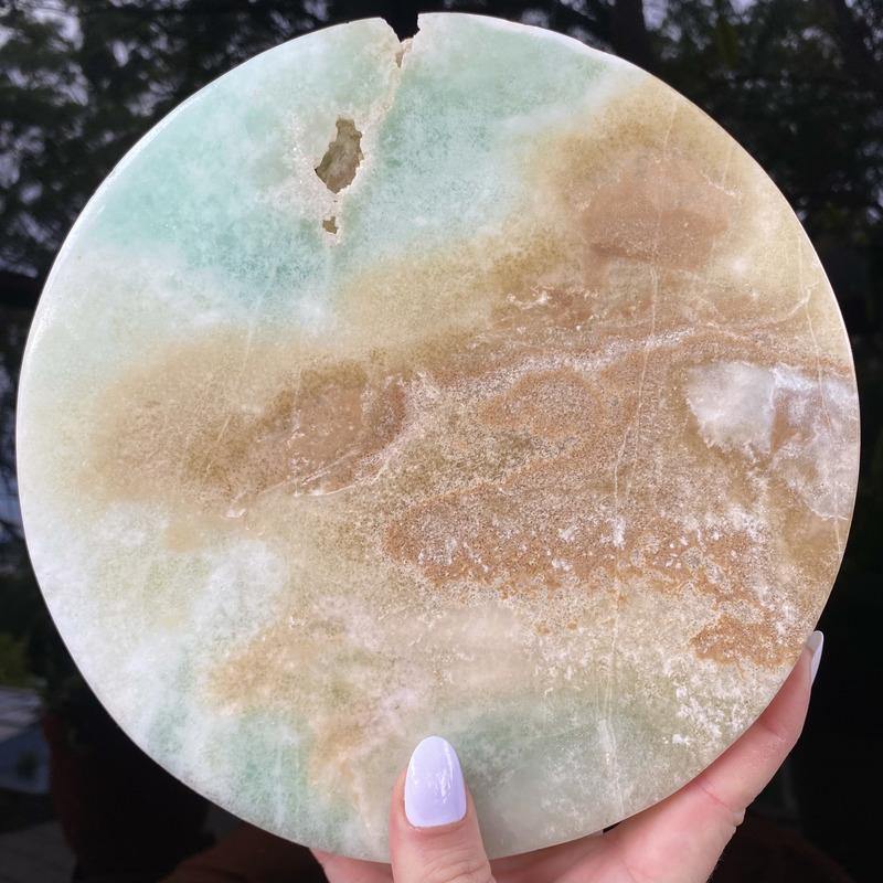 Caribbean Calcite Plate - Ruby's Minerals