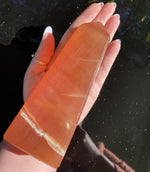 Load image into Gallery viewer, Honey Calcite Tower - Ruby&#39;s Minerals
