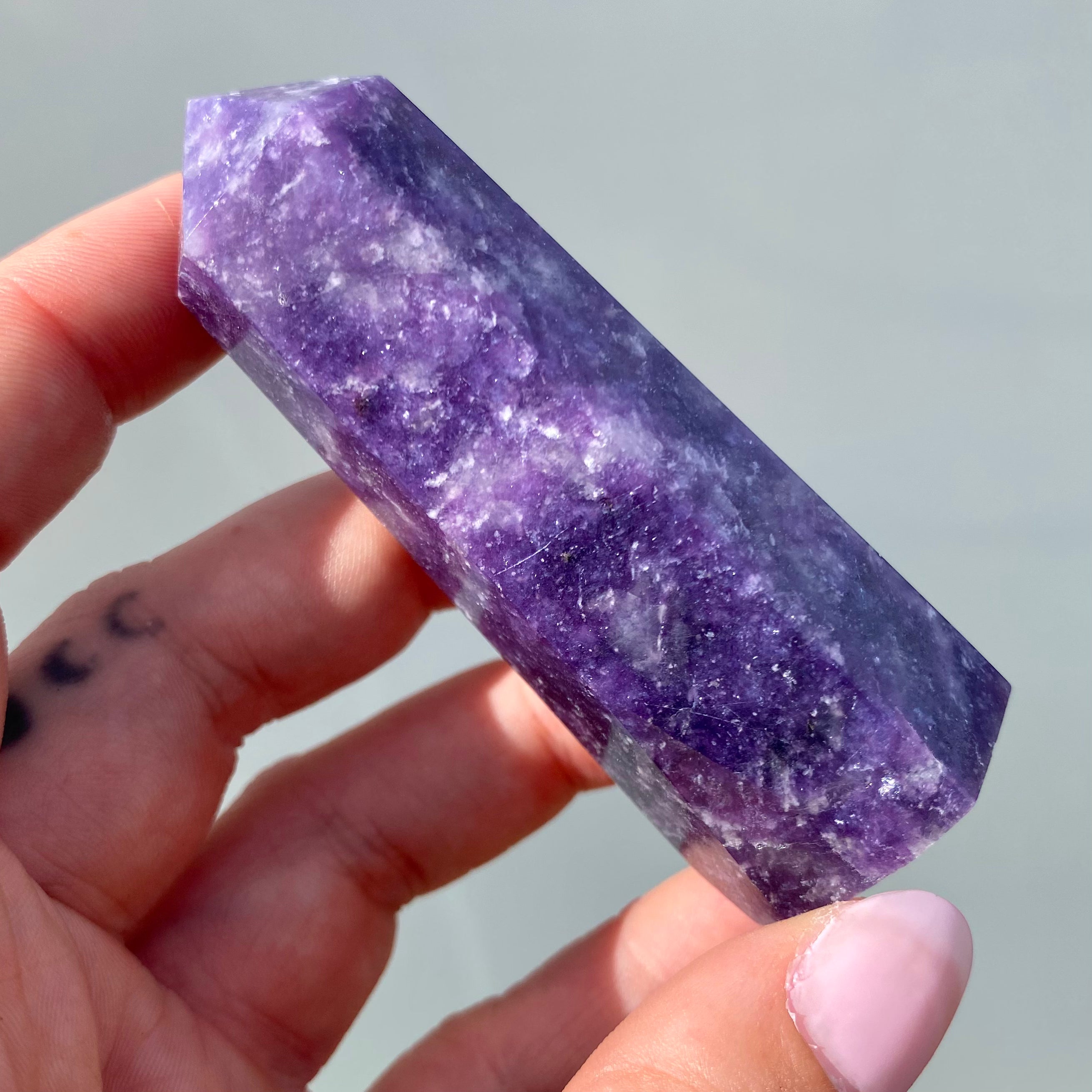 Lepidolite Point